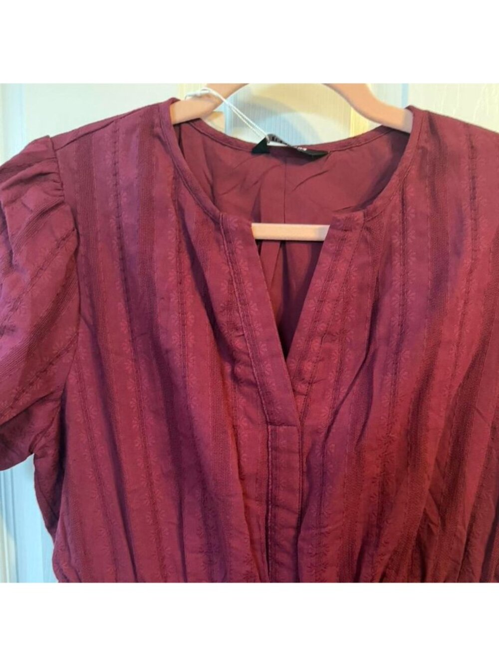 (Not nwt; updating pics) Boho Coquette Cottage Core Mini Dress Short Sleeve & Po - Picture 3 of 4